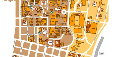 جامعة تكساس أوستن خريطة